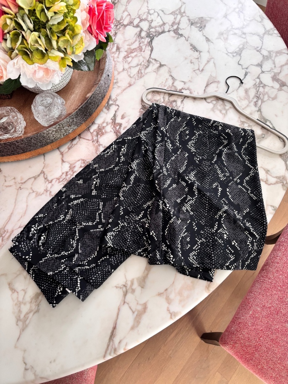 Jude Connally Snake Print Wide Leg Pant Size Medium